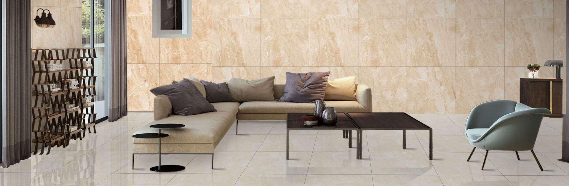 Multi Marbleous Glazed Vitrified Tiles